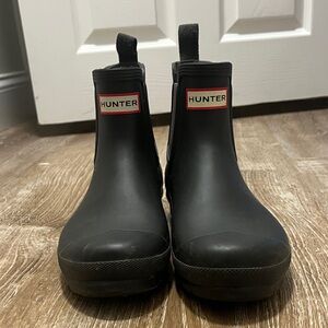 Hunter grey Ankle Rain Boots